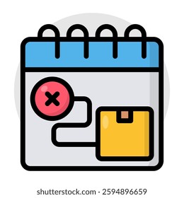 Perfect design icon of parcel schedule