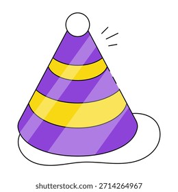 Un icono de diseño perfecto de gorra de fiesta
