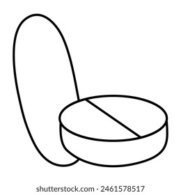A perfect design icon of pills

