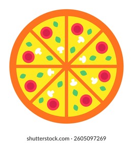 Perfect design icon of pizza