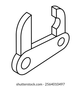 Perfect design icon of pocket knife