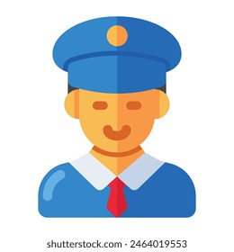 Icono de diseño perfecto del policía