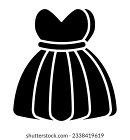 A perfect design icon of princess frock
