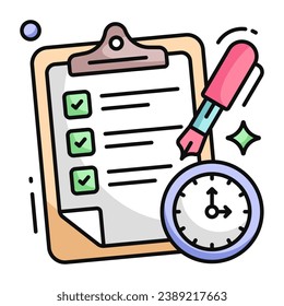 Perfektes Design-Symbol für Projekttermine 