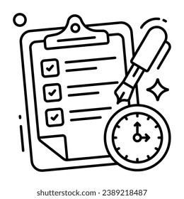Perfect design icon of project deadline 