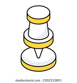 Ein perfektes Design-Icon für Push-Pin 