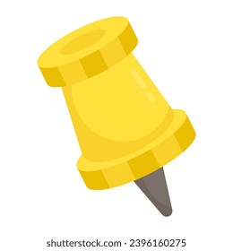 A perfect design icon of pushpin

