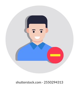 Perfektes Design Symbol des entfernten Profils