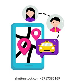 Icono de diseño perfecto para compartir viajes 