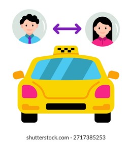 Icono de diseño perfecto para compartir viajes 