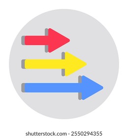 Perfect design icon of right arrows