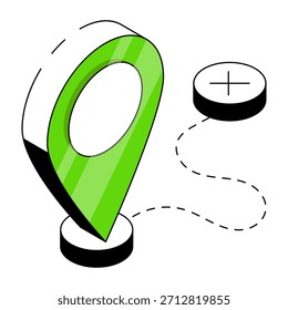 Perfect design icon of route 

