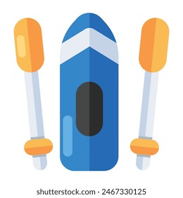 Perfect design icon of rowing boat