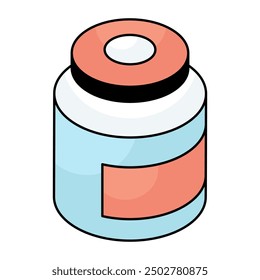 Icono de diseño perfecto de la olla de sal