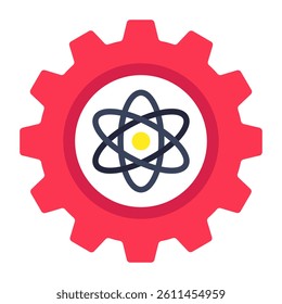 A perfect design icon of science management