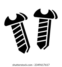 A perfect design icon of screw