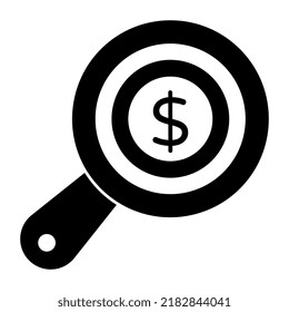 A perfect design icon of search dollar