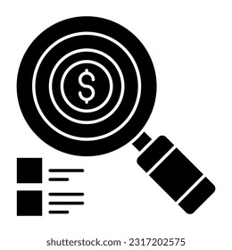A perfect design icon of search dollar