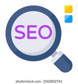 Perfect design icon of search engine optimization 