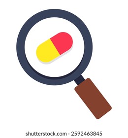 Perfect design icon of search medicine