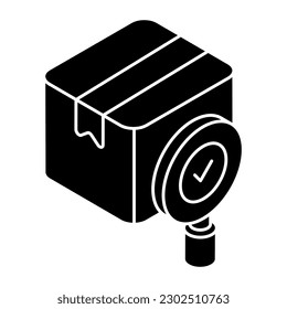 Icono de diseño perfecto del paquete de búsqueda 