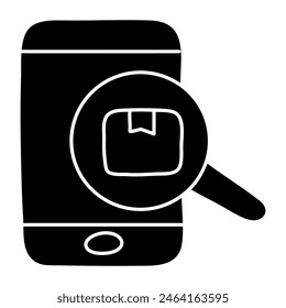 Perfect design icon of search parcel 

