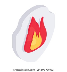 Perfect design icon of security burning
