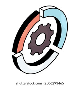 Perfect design icon of setting 