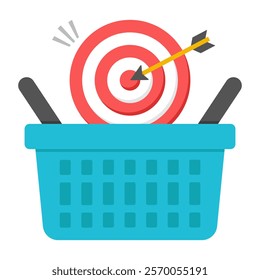 Perfect design icon of shopping target