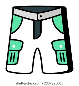 Icono de diseño perfecto de pantalones cortos 