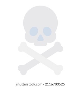A perfect design icon of skull bones

