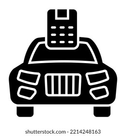 Icono de diseño perfecto del coche inteligente