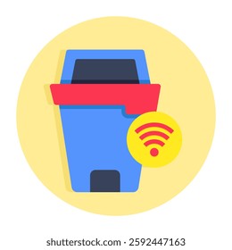 Perfect design icon of smart trash