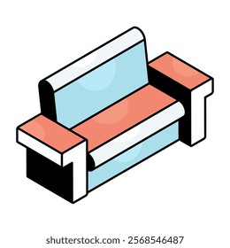 Perfect design icon of sofa
