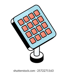 Perfect design icon of solar panel