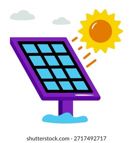 Icono de diseño perfecto del panel solar