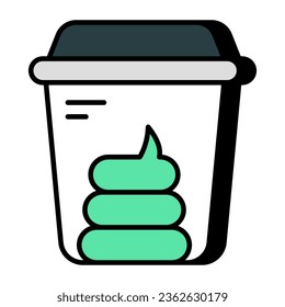 Perfect design icon of stool test