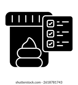 Perfect design icon of stool test