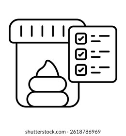 Perfect design icon of stool test