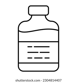 Perfektes Design-Symbol für Sirup-Flasche