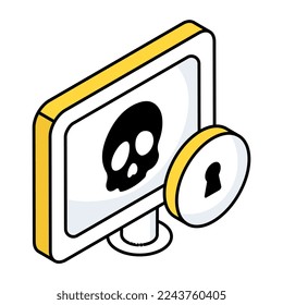 Icono de diseño perfecto para el hackeo de sistemas 