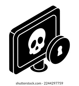 Icono de diseño perfecto para el hackeo de sistemas 