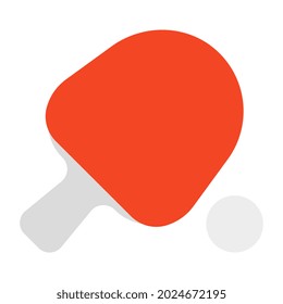 A perfect design icon of table tennis 