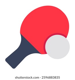 A perfect design icon of table tennis