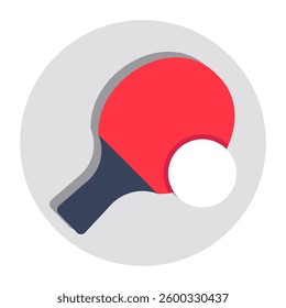 A perfect design icon of table tennis