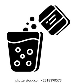 Perfect design icon of taking sachet 
