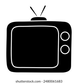 icono de diseño perfecto de la televisión

