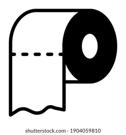 A perfect design icon of tissue paper roll