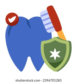 Icono de diseño perfecto de limpieza dental

