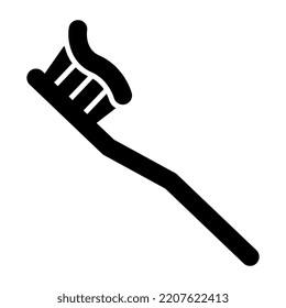Icono de diseño perfecto del cepillo de dientes 